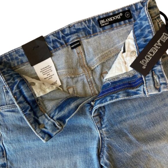 Blank NYC The Hoyt High Rise Mini Flare Jeans Women's 25 No Thanks NWT - Picture 5 of 11
